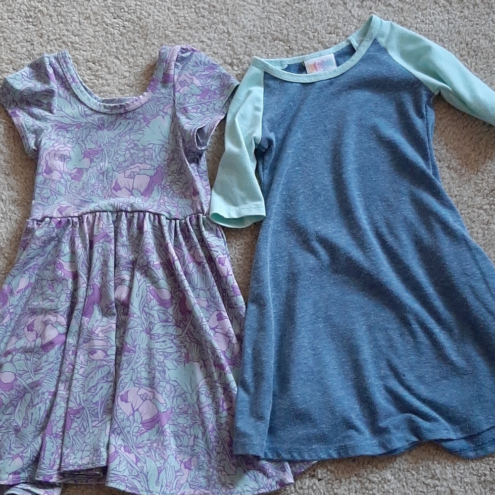 Set of 2 girls Lularoe dresses